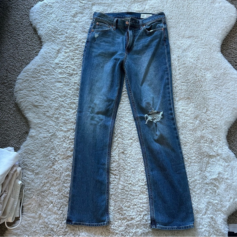 Gap 90s straight high rise jeans